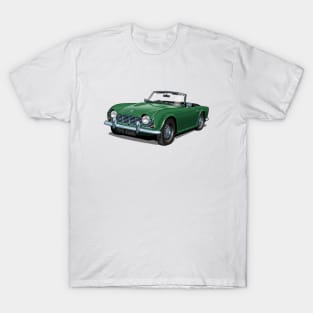 Triumph TR4 in green T-Shirt